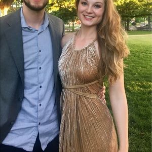 Velvet Backless Halter Dress